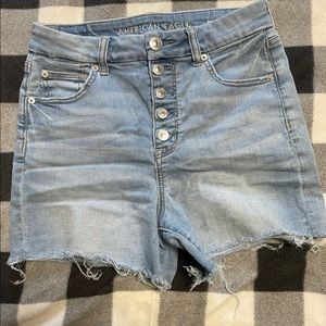 American Eagle Next Level Stretch Curvy Hi Rose Shortie